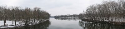Panorama-From the Monocacy Aqueduct in Winter