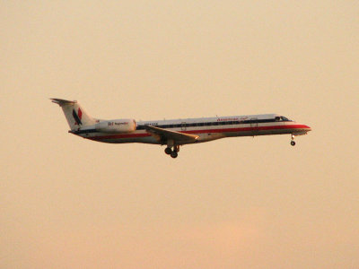 American Embraer regional jet