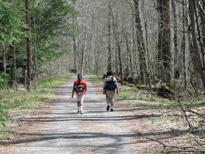 Heading up the Little River Trail