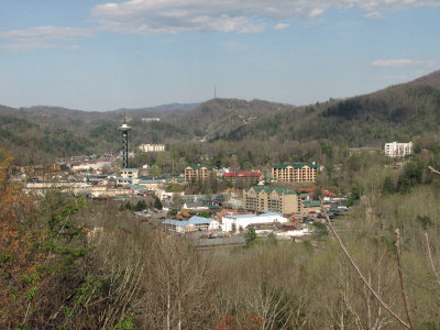 Gatlinburg from the bypass road