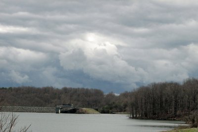Clouds over the lake