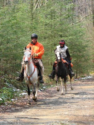 Riders on the trail