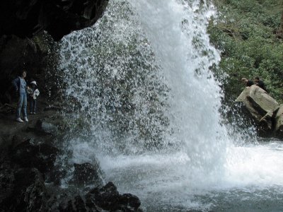 From behind Grotto Falls
