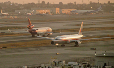 FedEx MD-11 rolls down the runway