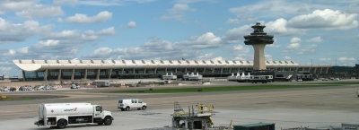 The main terminal at Dulles