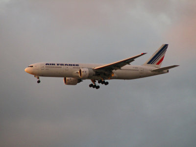 An Air France beauty at sunset