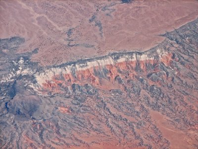 Red canyon walls