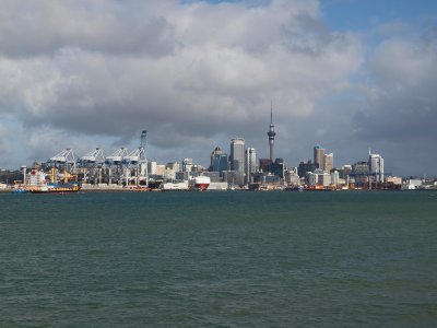 The last shot of downtown Auckland