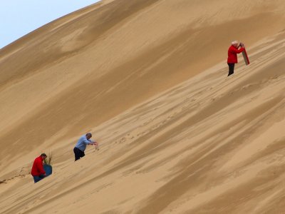 The old folks climbing the hill