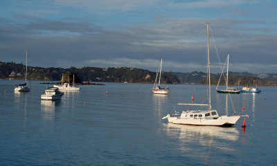 A peaceful scene in the harbour