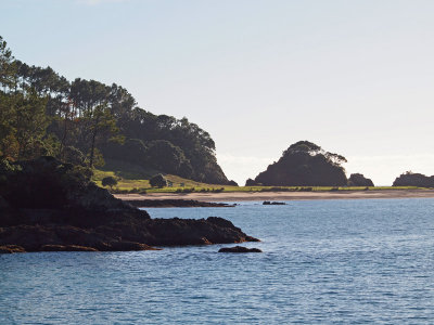 Cove and beach on one of the islands