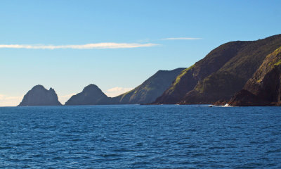 Our next destination Motukokako Island on the far left