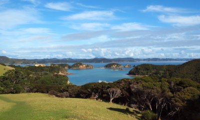 The bay where our boat awaits