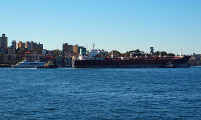 The tanker and the cruise ship