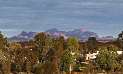 Pattern of sunlight over Kata Tjuta