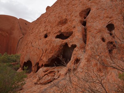 Holes in the rock