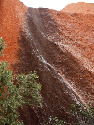 Deposits on the rock