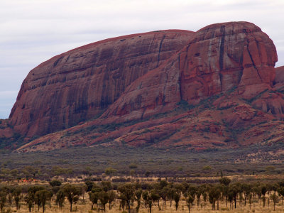 A massive rock formation