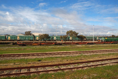 The railroad yard