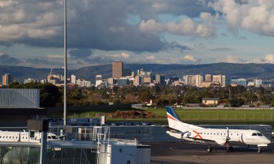 Downtown Adelaide beyond the airport