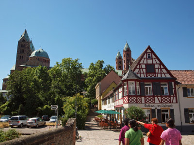 Speyer Cathedral in the background