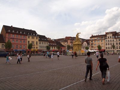 Colorful plaza