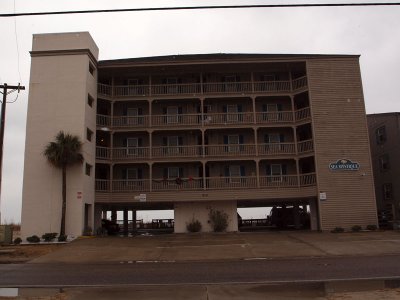 Hotel between our house and the ocean