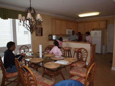 Dining and kitchen area