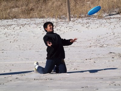 A little frisbee action