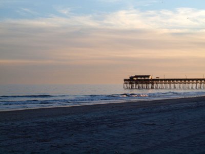 Evening light on the pier