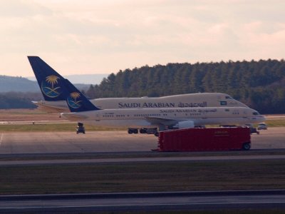 Saudi Arabian jets at Dulles