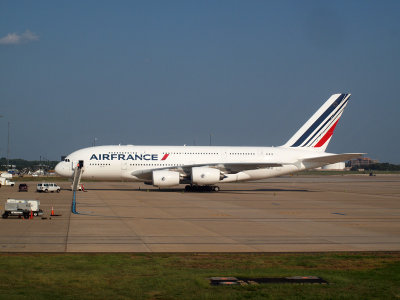 A second Air France A380 at Dulles