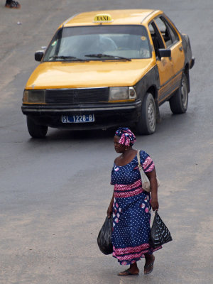 The woman and the taxi
