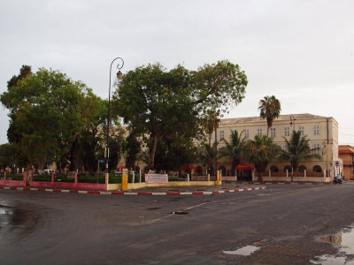 The hotel in the square