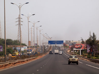 Highway into Dakar