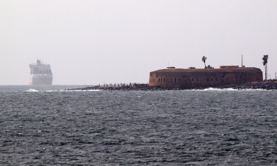 In the direction of Goree Island
