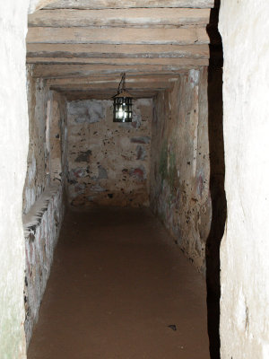 One of the rooms where the slaves were held