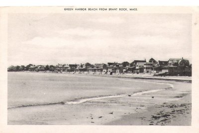 Green Harbor Beach from Brant Rock - Postmark 1946