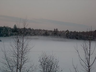 More of the mist on the western side of the lake