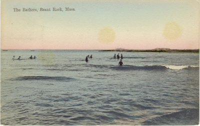 Brant Rock - Bathers - Postmark 1912