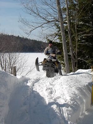 Scott having some fun in the front yard