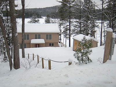 Even Becky's homestead gets snow, but no one clears the driveway