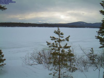 Ossipee cam. Just love the sun on the snow on top of distant mountains