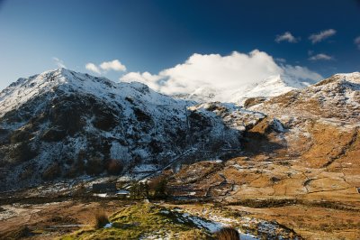 Snowdon from car park on A498