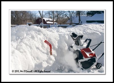 Blizzard of 2011 - Sonw on the Patio