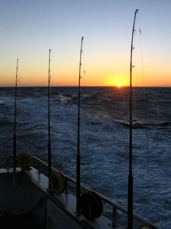 Deep Sea Fishing at Sunrise