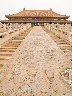 Carved Marble Ceremonial Ramp leading to Hall of Supreme Harmony