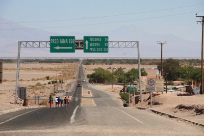 Highway in the Atacama Desert