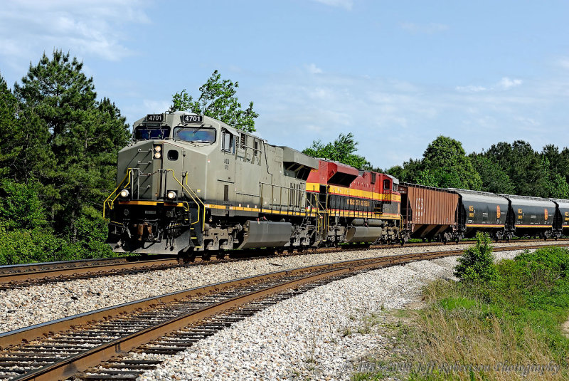 KCS 4701 north at Gillham, AR