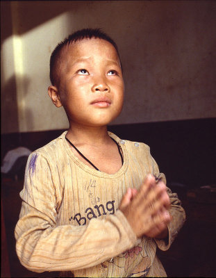 Thai School Boy Greeting